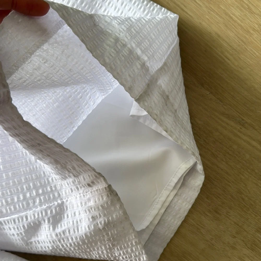 Hutch Anthropologie Seersucker Bow Front Jumpsuit sz 6 - Picture 10 of 13